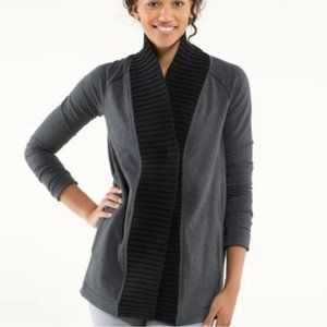 lululemon athletica Bliss Break wrap heathered black / grey size 8
